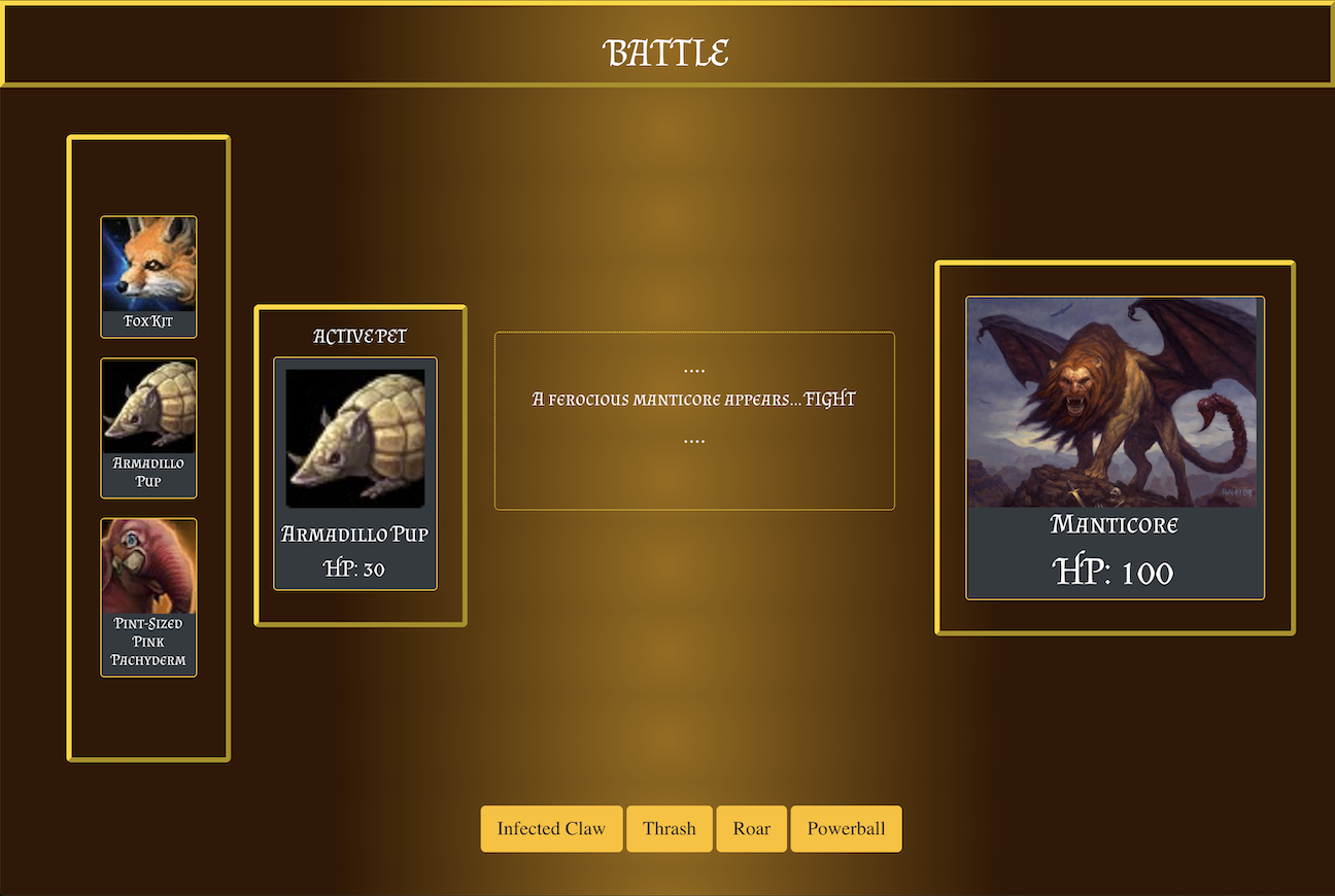 Pet Battle App